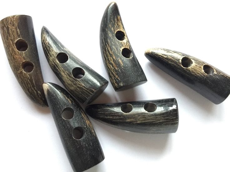 Horn Toggle Buttons Classic Toggle Style With Smooth Finish And Unique Patterns