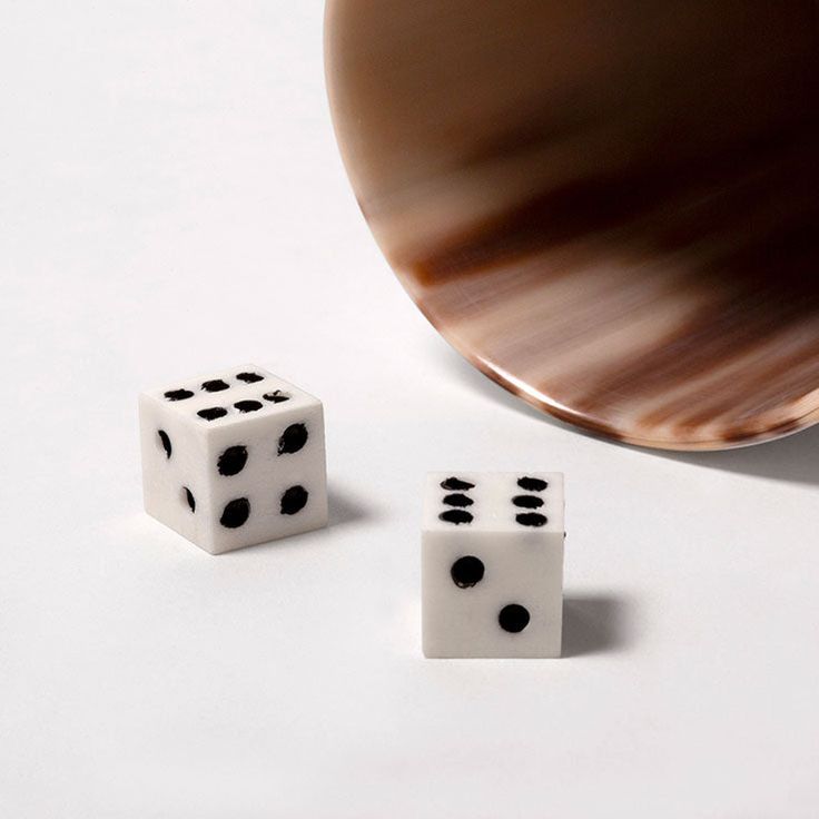Bullseye Bone Dice Crafted From Genuine oBne, These