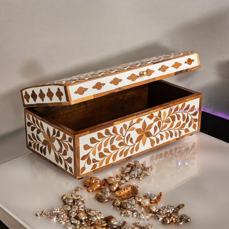 Bone Inlay Storage Box Jewellery Box