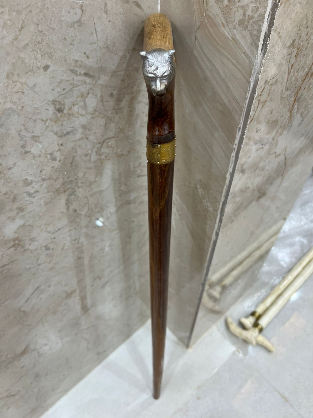 Wooden Walking Stick The Smooth Natural Finish