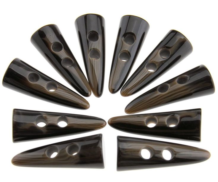 Horn Toggle Buttons Classic Toggle Style With Smooth Finish And Unique Patterns