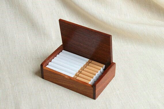 Wooden Cigarette Case Stylish Cigarette storage