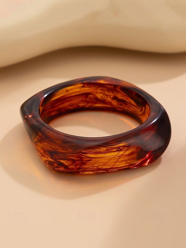 Epoxy resin Serving Bangles Handmade
