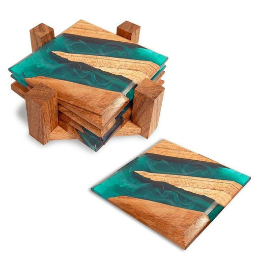 Wooden And Resin Coasters