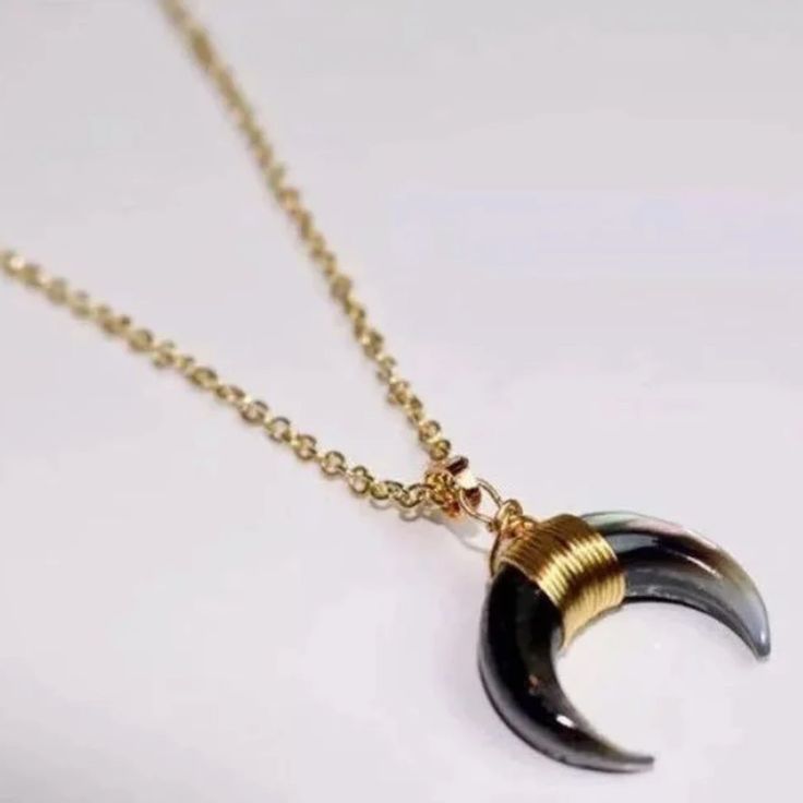 Horn Chain Necklace Smooth And Finish