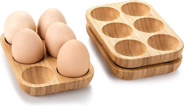 Wooden Egg Tray Smooth Finish—Perfect For Organizing Or Displaying Eggs.