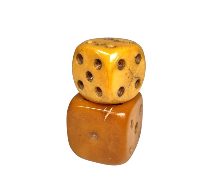 Bullseye Bone Dice Crafted From Genuine oBne, These
