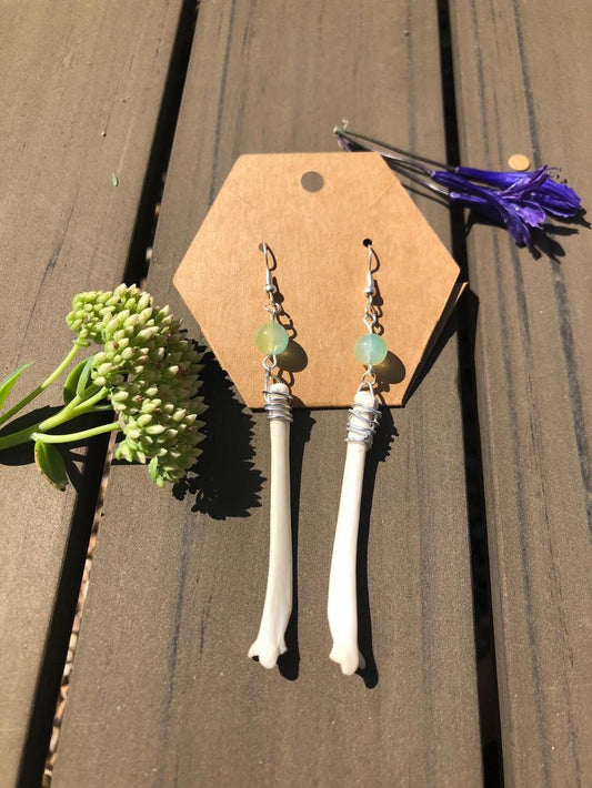 Bone Earrings Unique Blend Of Natural Beauty And Handcrafted Artistry.