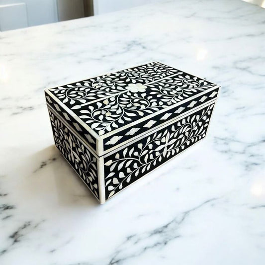 Bone Inlay Box Handcrafted With Precision Each Box