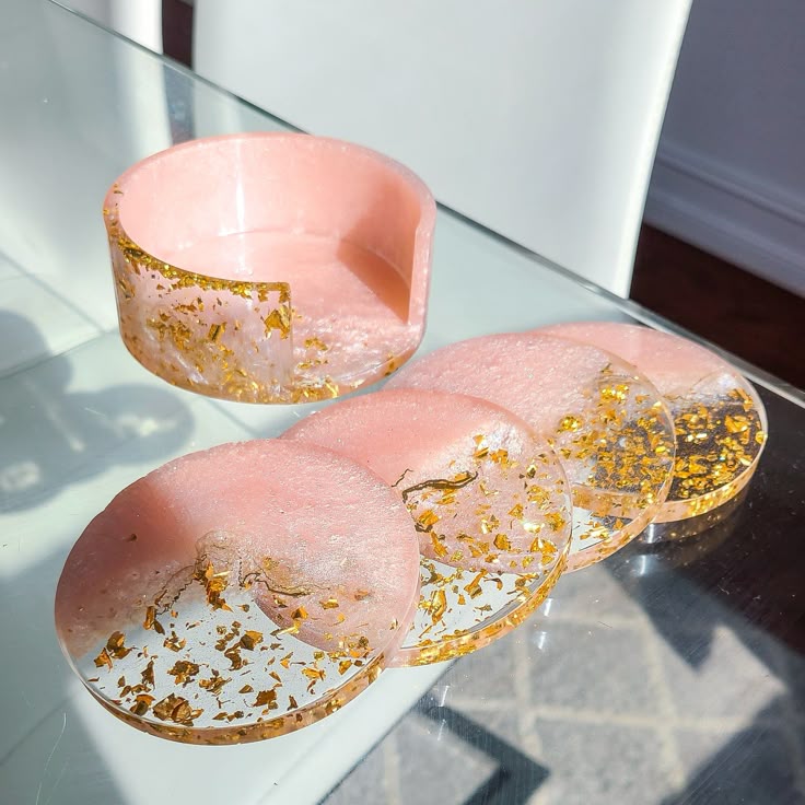 Resin Coasters Crafted From High-Quality Natural