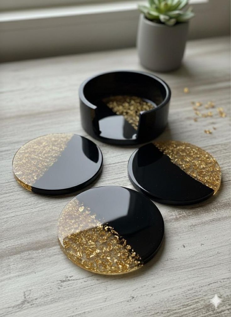 Epoxy Resin Serving Coaster Perfect For Protecting Surfaces In Style.