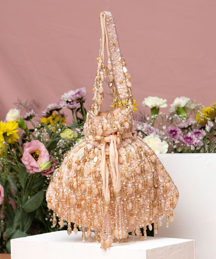 Embroidered Potli Bag Premium Quality Fabric