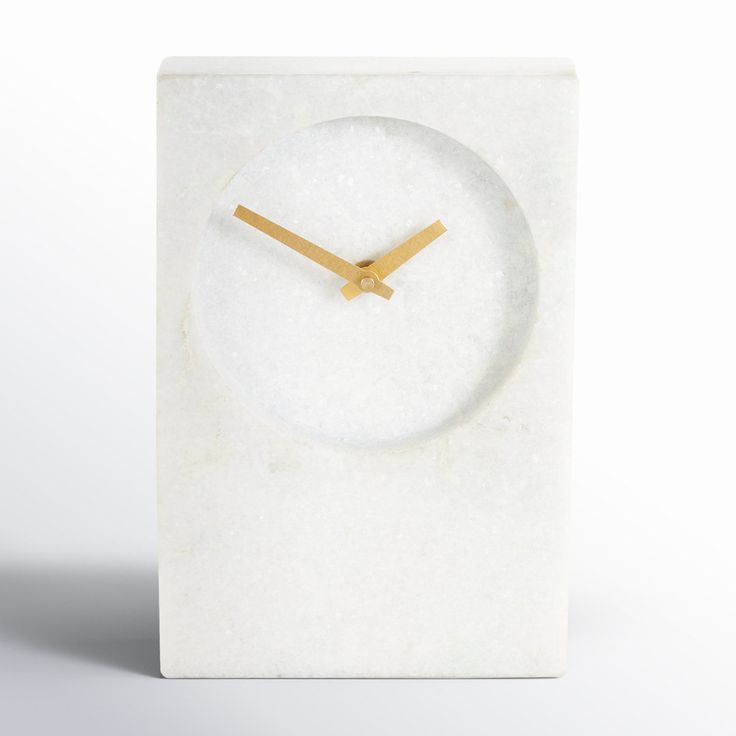 Marble Tower Clock The Polished Marble Surface Reflects Light Beautifully