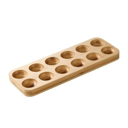 Wooden Egg Tray Smooth Finish—Perfect For Organizing Or Displaying Eggs.