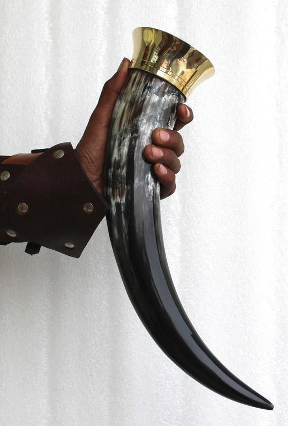 Viking Drinking Horn Mead Drinking Horn Handmade Viking Gift