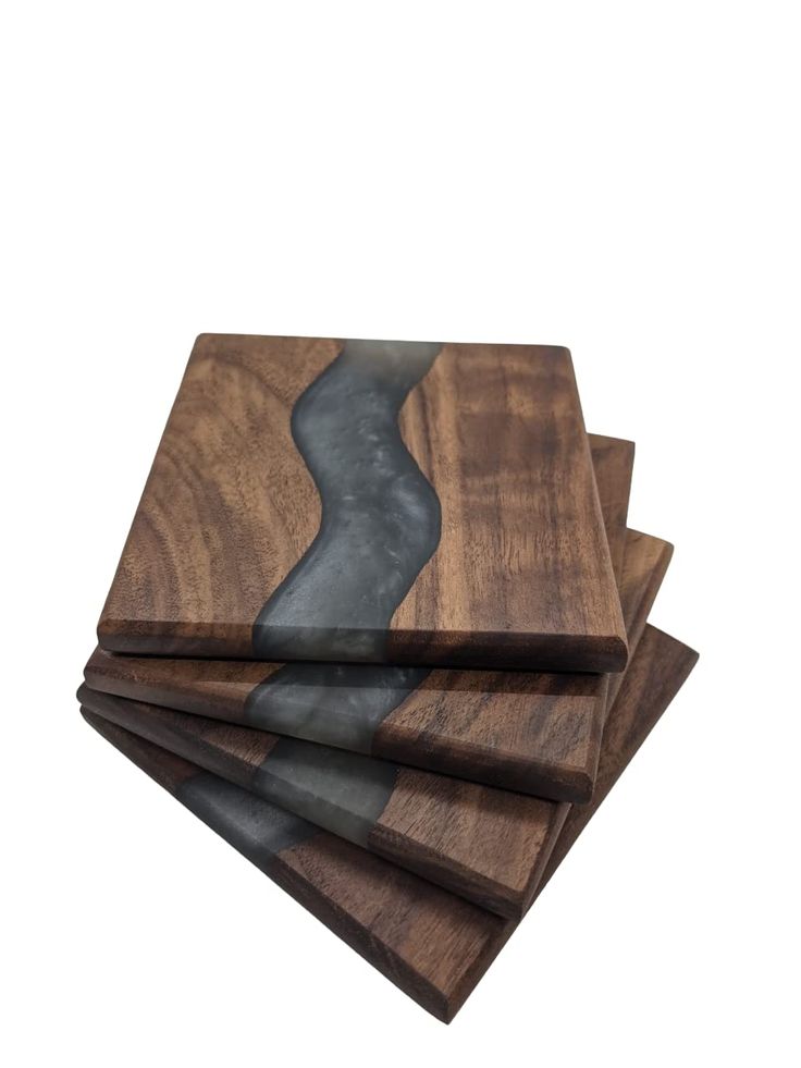 Wooden And Resin Coasters Unique Designs