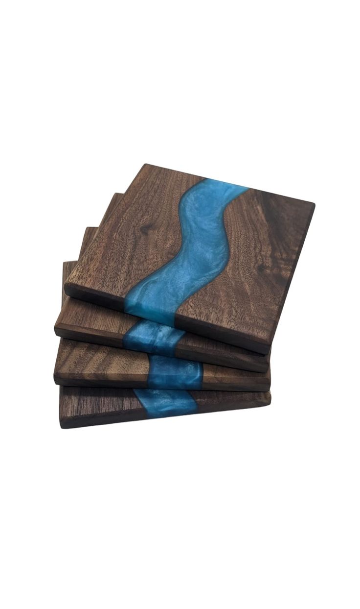Wooden And Resin Coasters Unique Designs