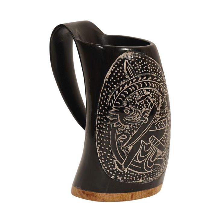 Horn Mug Natural Horn Typically Cow Or Buffalo