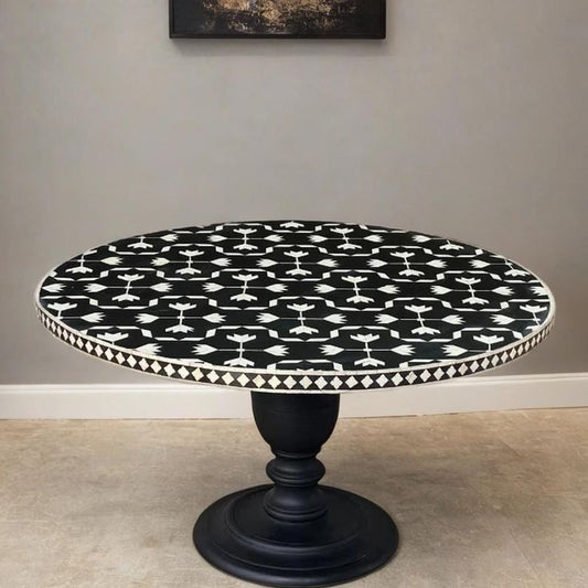 Bone Inlay Dining Table Transform Your Dining Space With This Exquisite Bone Inlay