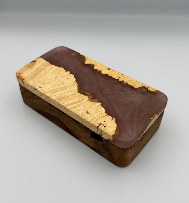 Wooden And Resin Jewelry Box Unique Design