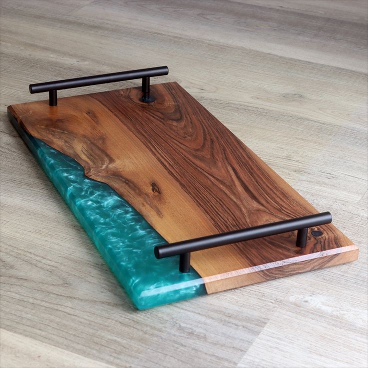 Wooden And Resin Serving Unique Tray