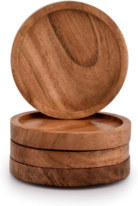 Wooden Serving Coaster Perfect For Both Hot And Cold Beverages
