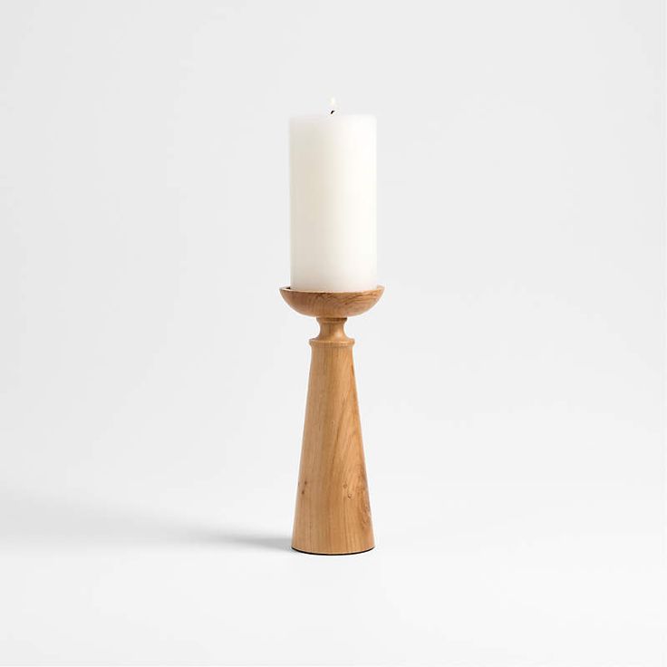 Wooden Paloma Pillar Candle Holders Rustic And Modern Design