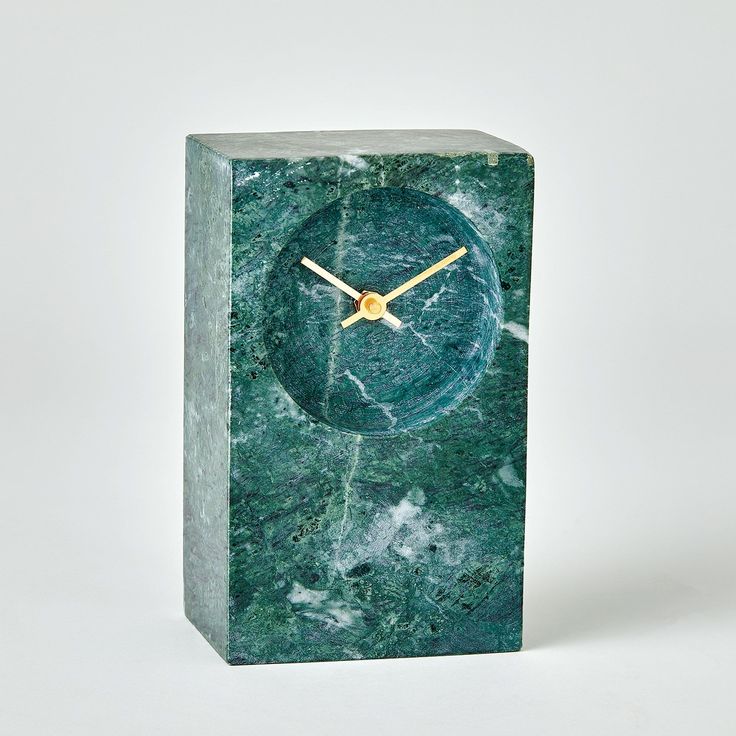Marble Tower Clock The Polished Marble Surface Reflects Light Beautifully