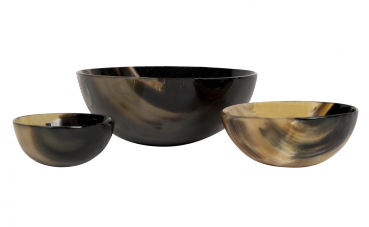 Buffalo Ox Horn Bowl Natural Color Best Quality