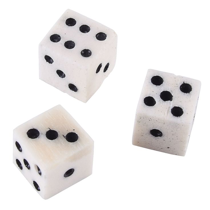 Bullseye Bone Dice Crafted From Genuine oBne, These
