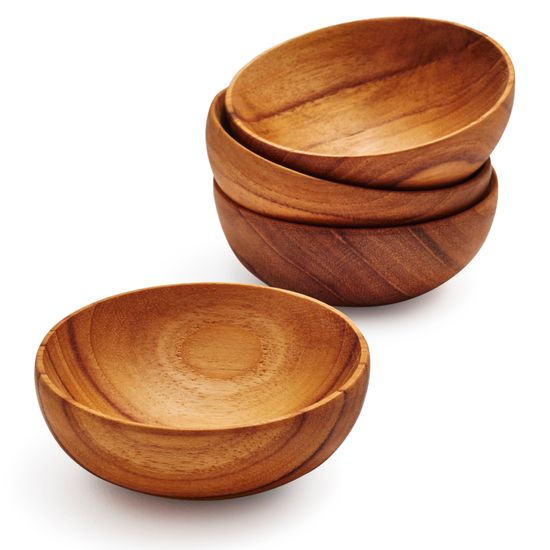 Wooden serving Bowl Smooth And Foods Safe Finish And Unique