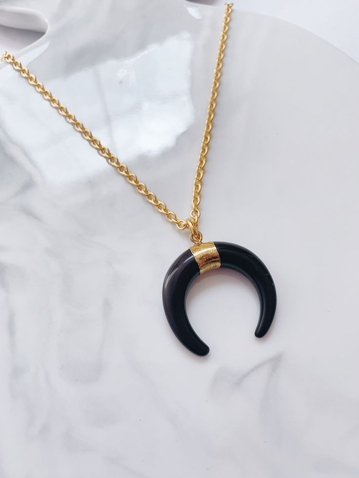 Horn Chain Necklace Smooth And Finish