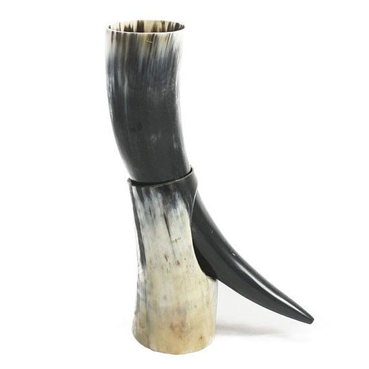 Viking Drinking Horn Hand-Polished To a Smooth Finish And Fitted With a Food-Safe