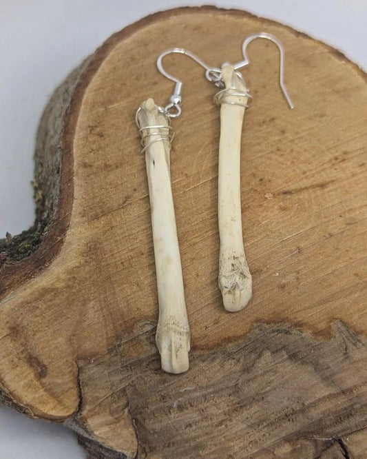 Bone Earrings Unique Blend Of Natural Beauty And Handcrafted Artistry.
