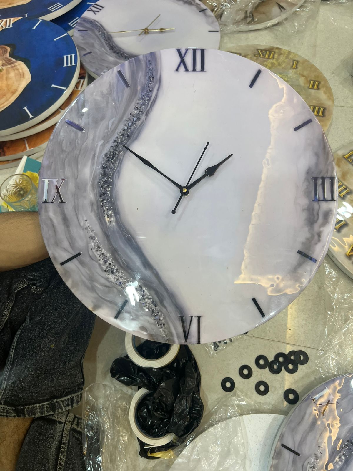 Resin Clock Add Timeless Charm To Your Space With This Handcrafted