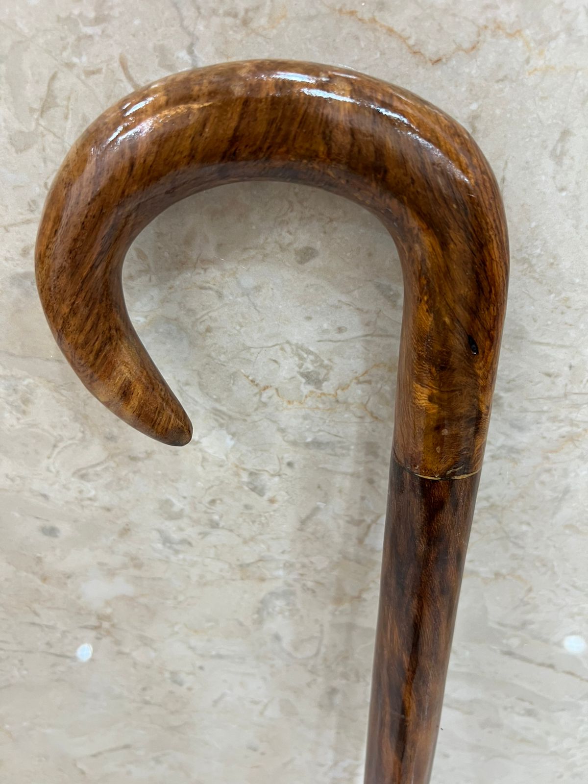 Wooden Walking Hiking Handle Round Shape Stick Crafted From Durable Hardwood