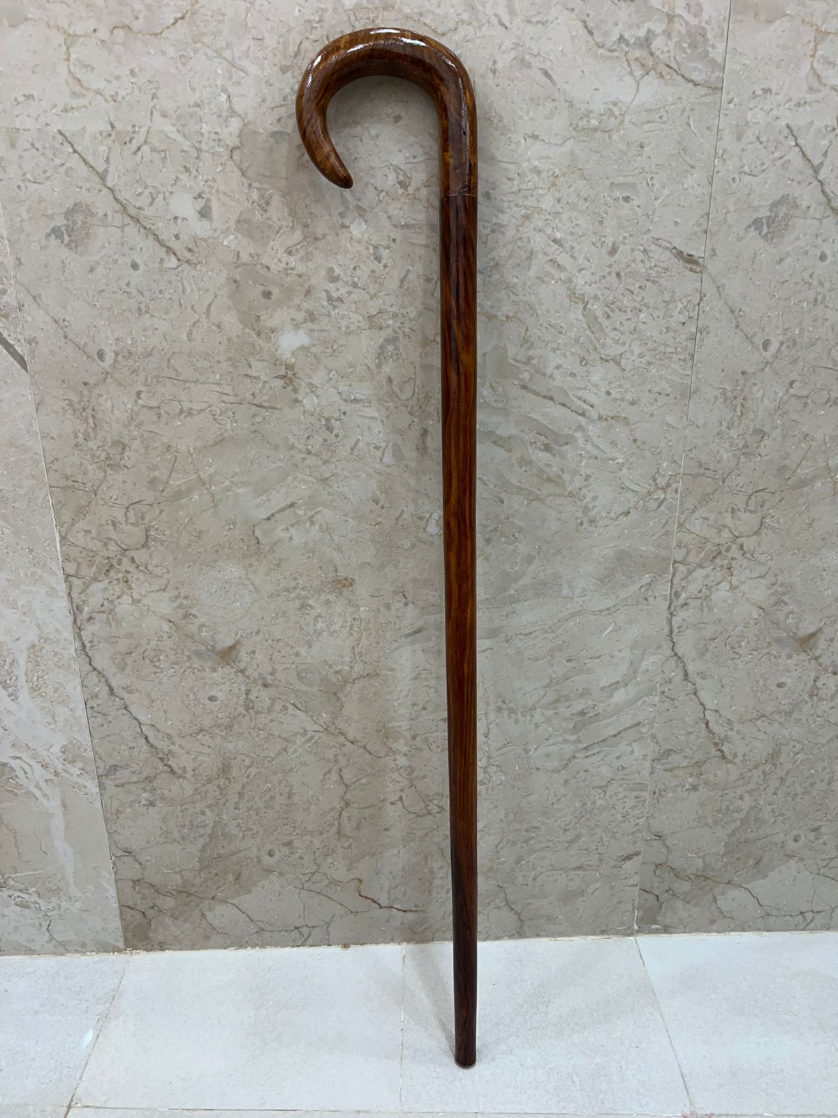 Wooden Walking Hiking Handle Round Shape Stick Crafted From Durable Hardwood