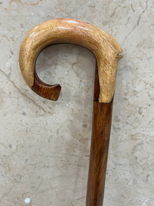 Wooden Walking Stick Made From Premium Solid Wood For Durability