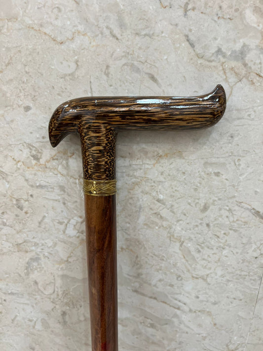 Wooden Walking Hiking Stick Handle Zebra Design  Best Quality Handmade