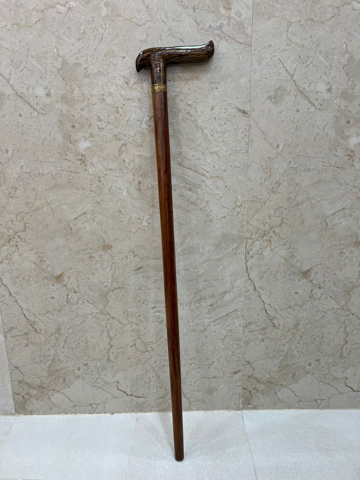Wooden Walking Hiking Stick Handle Zebra Design  Best Quality Handmade