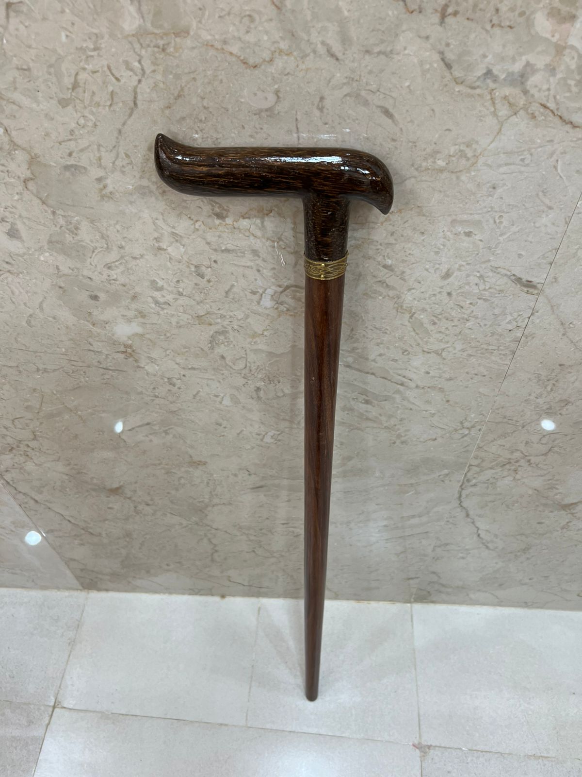 Wooden Walking Hiking Stick Handle Zebra Design  Best Quality Handmade
