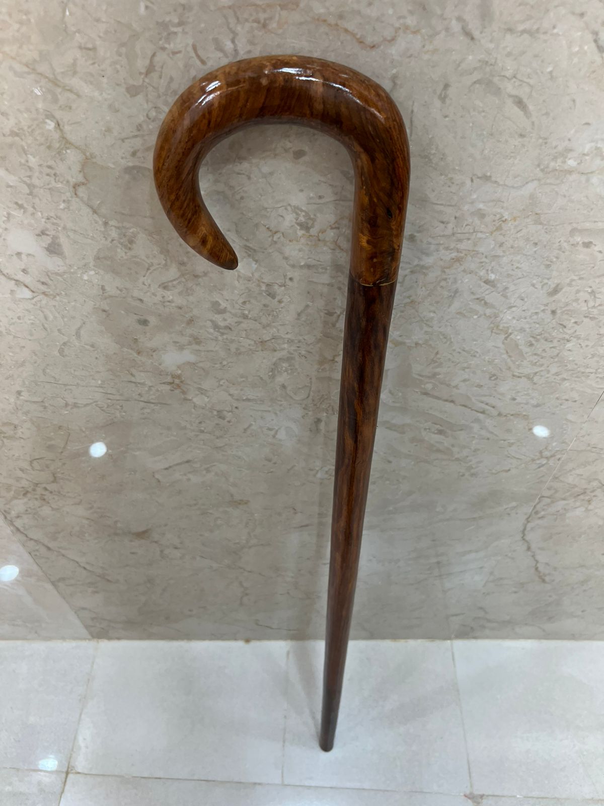 Wooden Walking Hiking Handle Round Shape Stick Crafted From Durable Hardwood