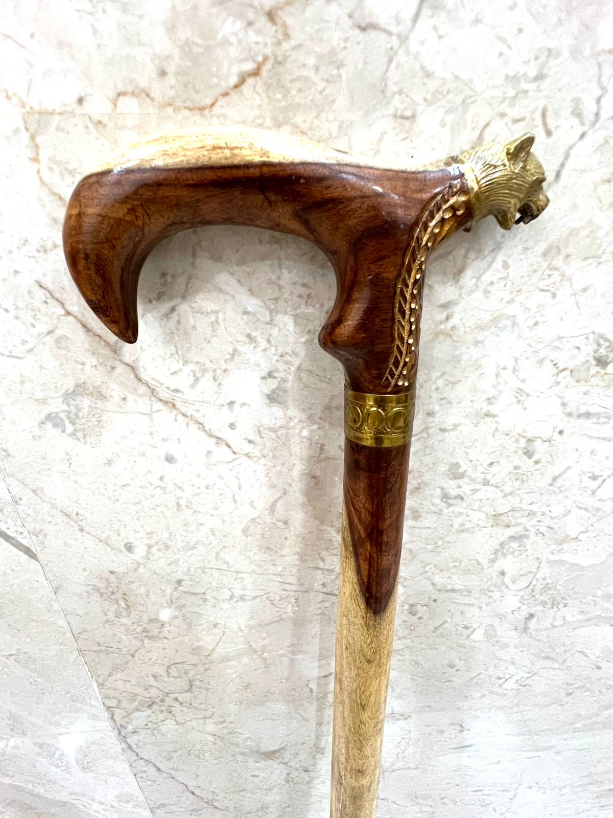 Wooden Walking Stick The Smooth Natural Finish