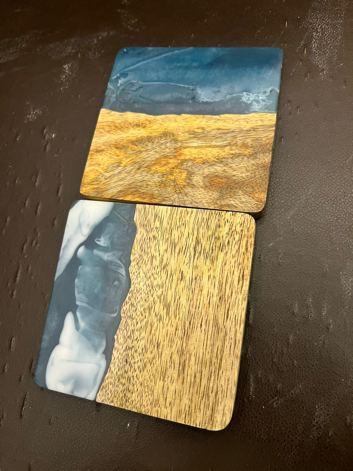 Wooden And Resin Coasters Handcrafted From Premium Wood And Resin