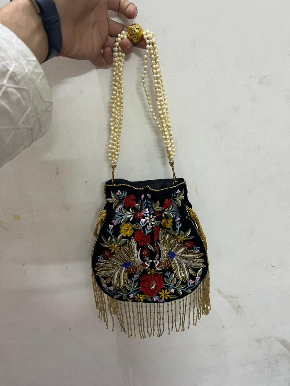 Embroidery Potli Bags High-quality fabric material