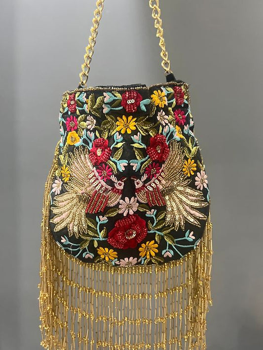 Embroidery Potli Bags High-quality fabric material