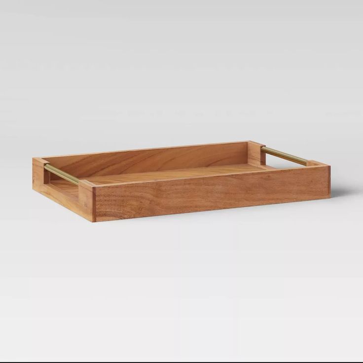 Wooden Serving Tray With a Smooth Finish And Sturdy Handles