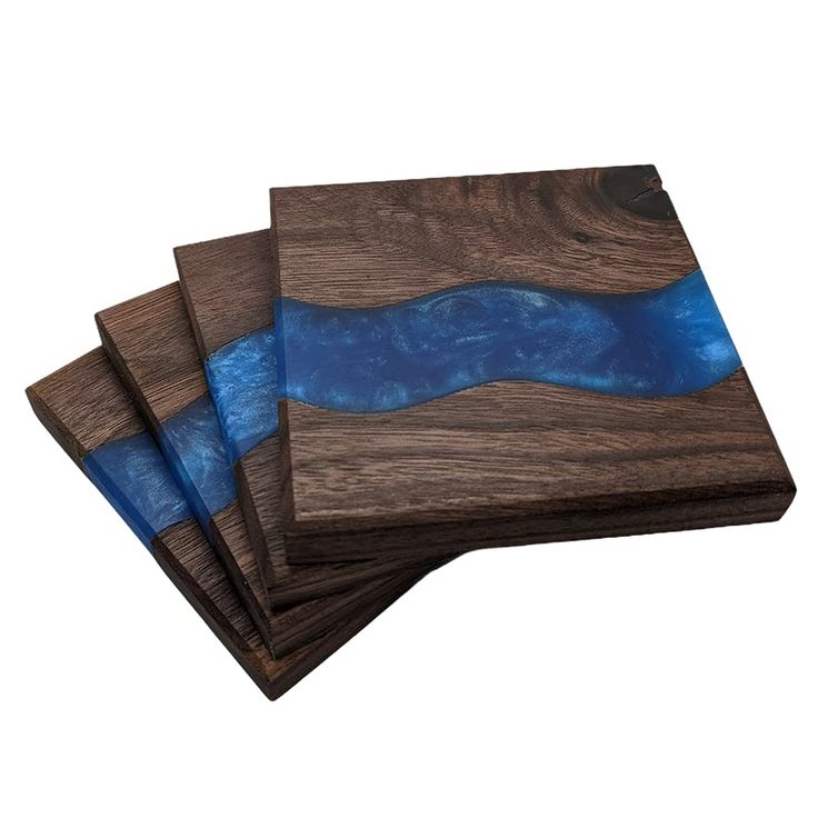 Wooden And Resin Coasters Unique Designs