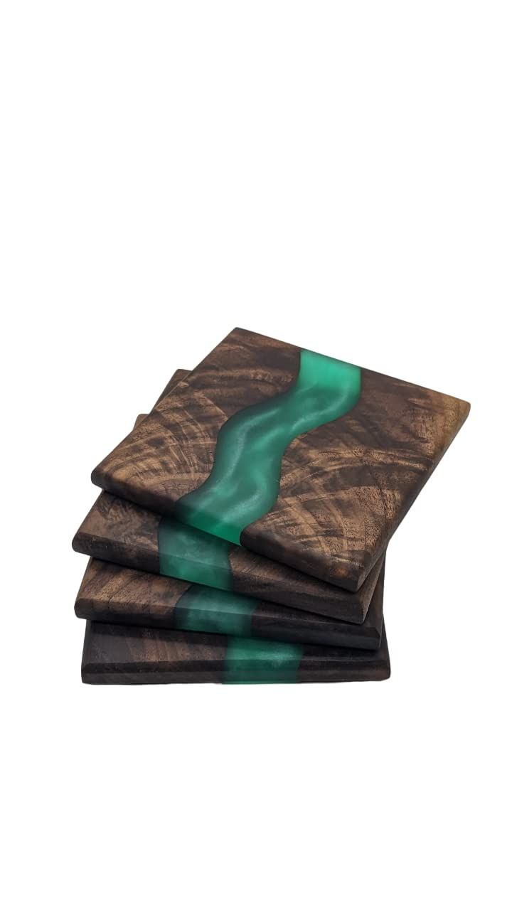 Wooden And Resin Coasters Unique Designs