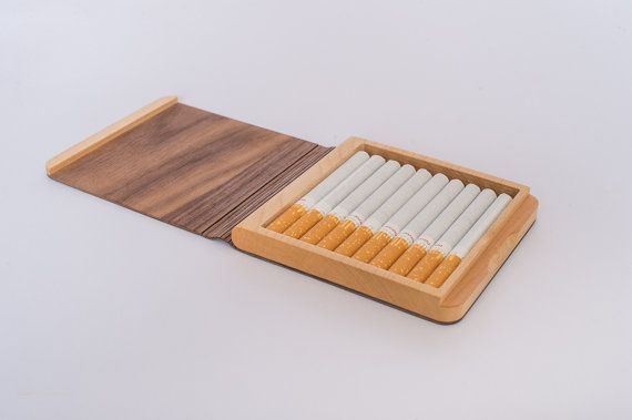 Wooden Cigarette Case Stylish Cigarette storage